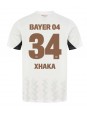 Bayer Leverkusen Granit Xhaka #34 Vieraspaita 2024-25 Lyhythihainen